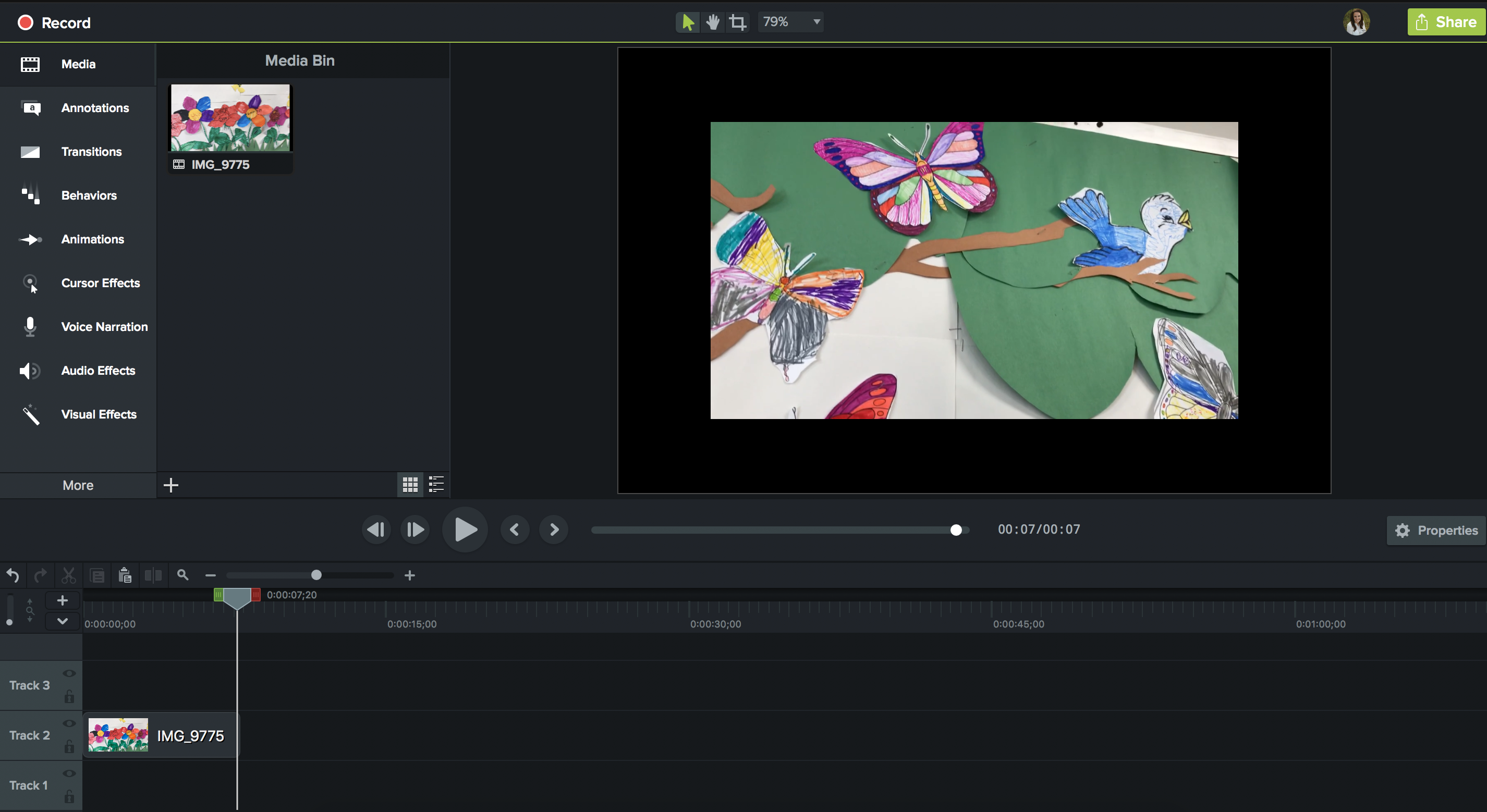 Camtasia Screenshot