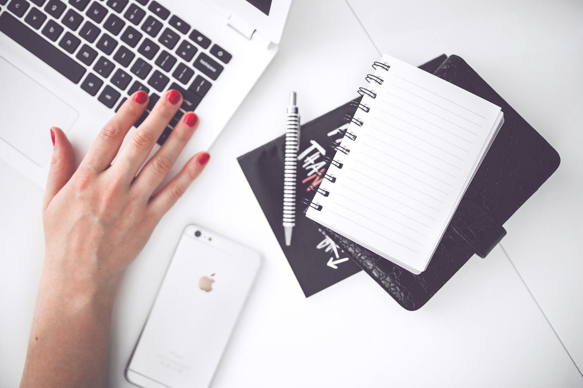 White workspace